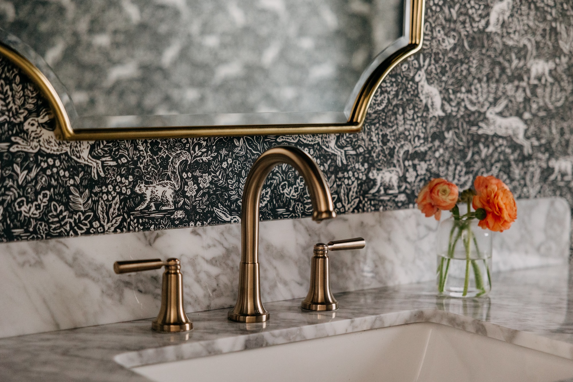 bathroom sink detail powder room design